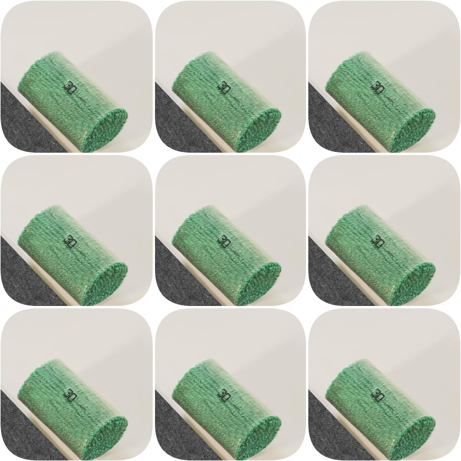 Yglnden 10 Bundles Latch Hook Kit Colorful Yarn Bundles Cut Rug DIY Latch Hook Yarn for Handmake Craft Sewing Knitting for Adults (10 Bundles# Dark Green A)