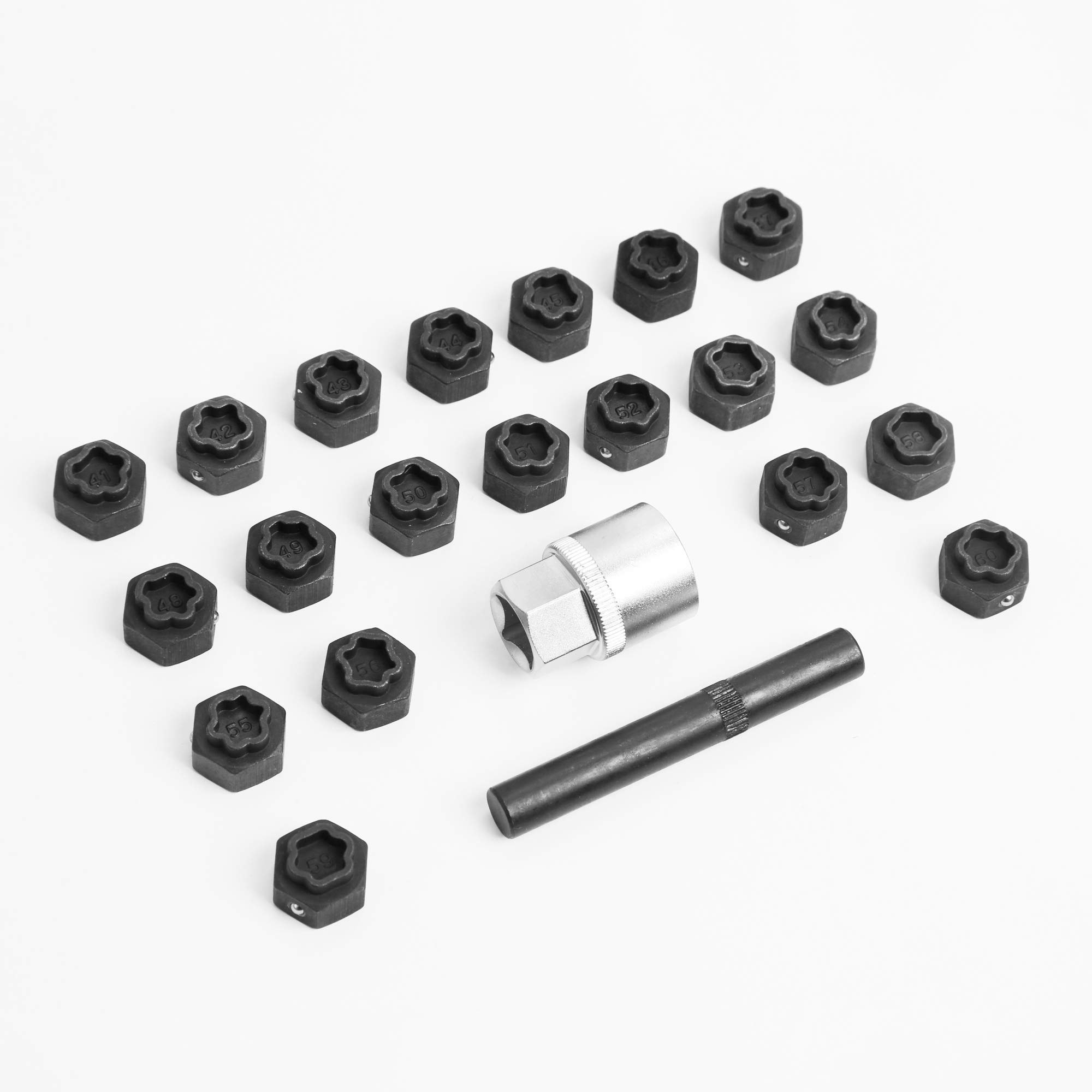 Compatible for 22PC Anti-Theft Wheel Locking Bolt Nut Key Removal Set Wheels Locks for BMW product thumbnail 5