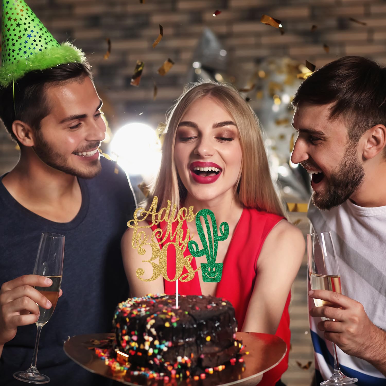 Jollyboom 40. Geburtstag Party-Schärpe - Mexikanische Fiesta 'Adios 30s' - Für Frauen & Männer - Taco 'Bout 40' Deko