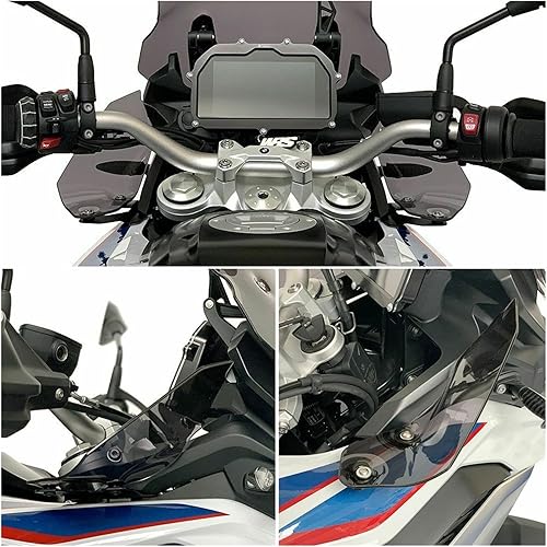 Miniatura 5 de Wind Screen Shield Motorcycle Wind Deflector Pair Windshield Handguard Cover Side Panels for B&MW F750GS F850GS F 750 850 for GS 750GS 850GS 2018