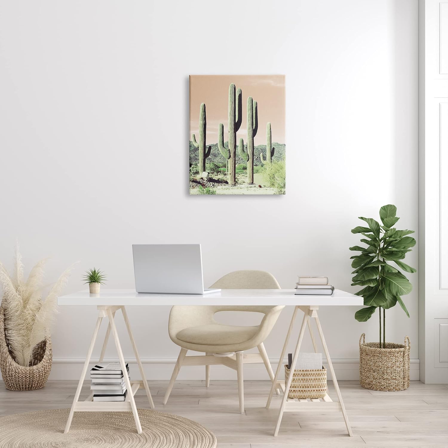 Stupell Industries Towering Cactus Plants Arid Desert Vegetation Nature Canvas Wall Art, Design By Susan Bryant
