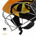 DSC Avenger PRO Premium Cricket Helmet for Men & Boys (Fixed Spring Steel Grill | Back Support Strap | Neck Guard |Lightweight| Sizes : Small (Yellow) gallery image