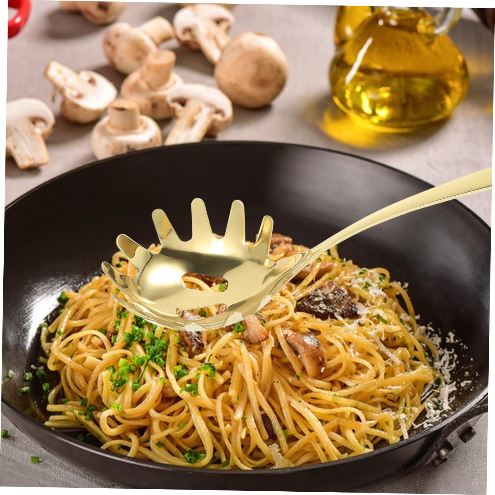 Nudelfilterlöffel aus 304 Edelstahl zum Schöpfen und Filtern