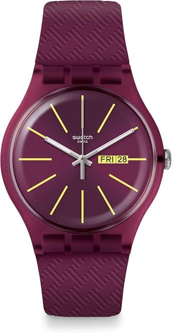 Swatch Orologio Analogico Quarzo Svizzero Uomo con Cinturino in Silicone  SUOR709 : Amazon.it: Orologi