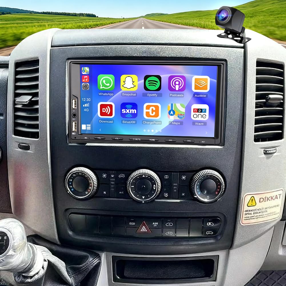 2+32G Autoradio avec sans Fil CarPlay pour VW 2007-2013 2014 2015 2016