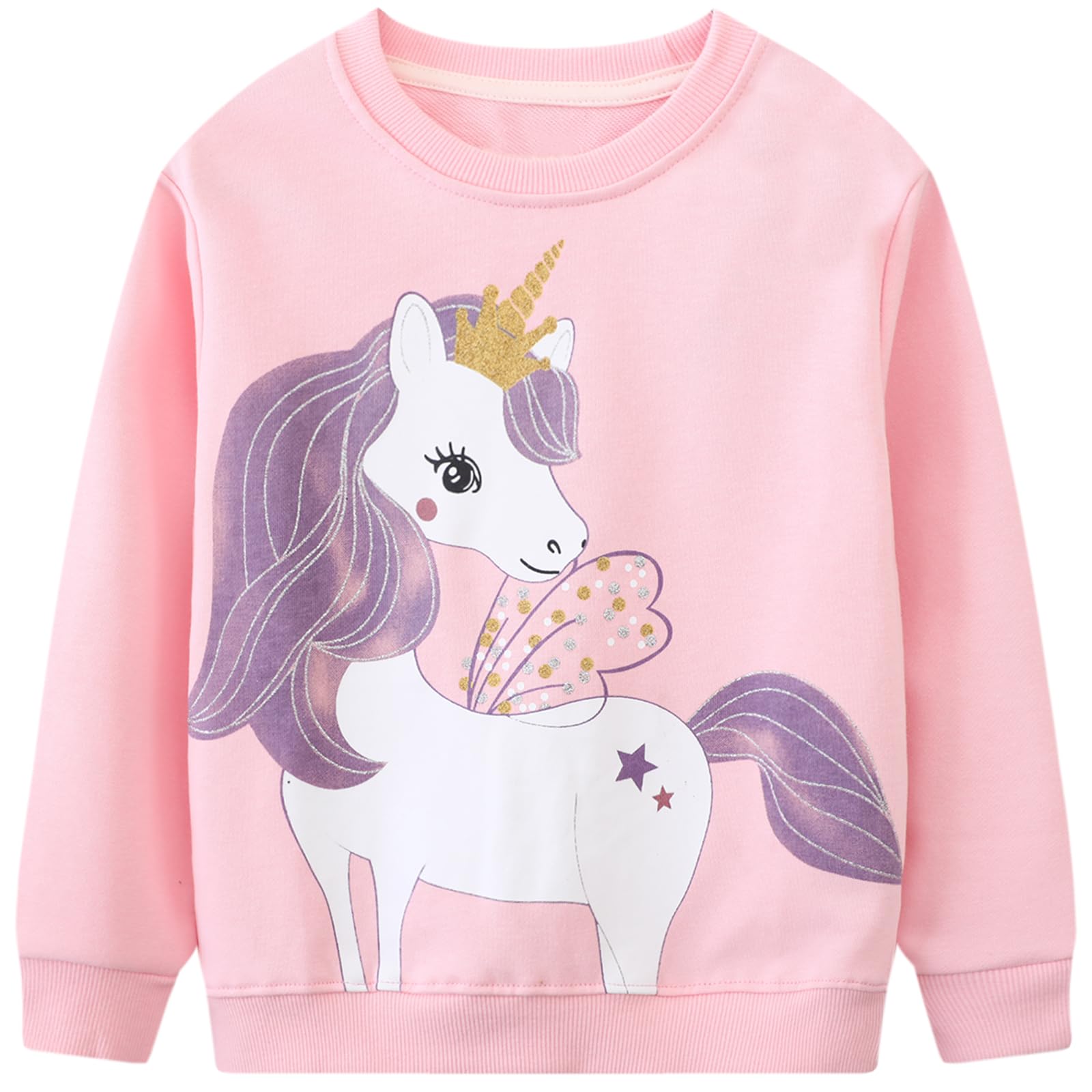 Hongshilian Unisex Kids Cute Cartoon Cotton Sweater Shirt