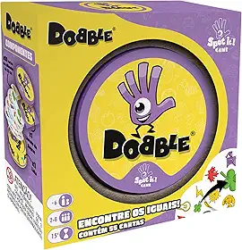 Asmodee, Dobble, Jogo de Cartas para Amigos, 2 a 8 jogadores, Idade +6 anos, Partidas de até 15 minutos