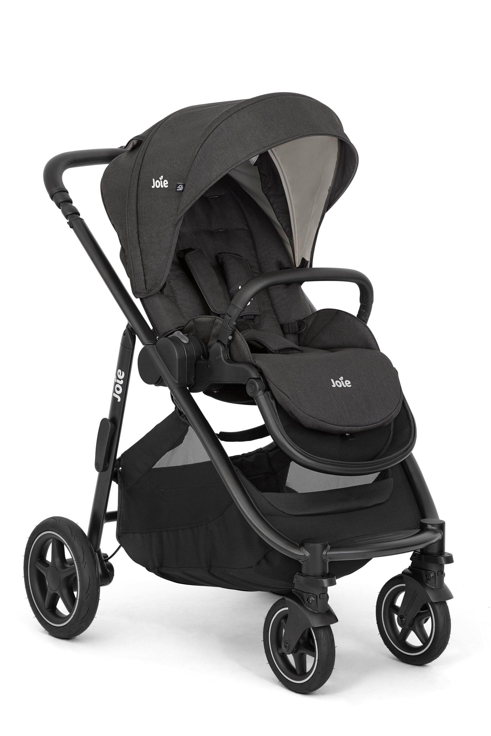 Versatrax 4-in-1 Baby Stroller, Multifunctional Stroller with Reversible Seat and 5-Point Belt, from Newborn to 22kg, UPF50+ Canopy Stroller, Recliner and Basket