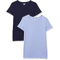 Amazon Essentials 2-pack Short-sleeve Crewneck Solid T-shirt, T