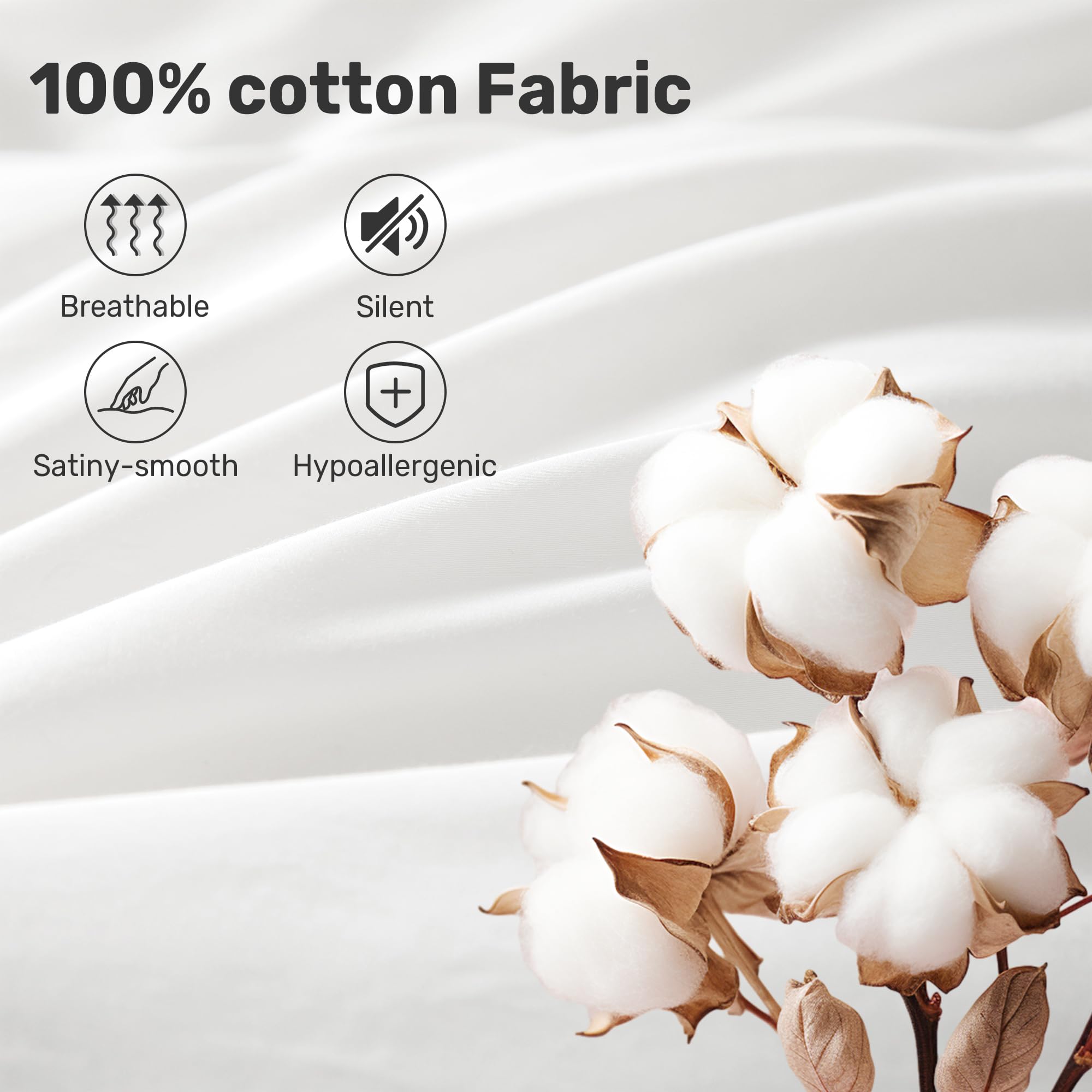 Deodar Piumino in Piuma d'Oca Matrimoniale Invernale 200x200 | 420gr/m² in Piumino e Piume per 4 Stagioni | Tessuto Puro Cotone | Lavabile | Certificato Öko-Tex e RDS | Bianco