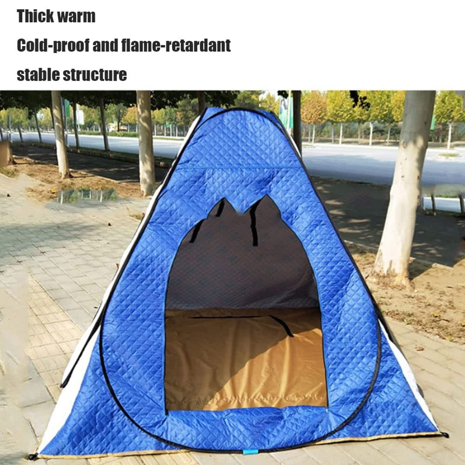 Tenda da Pesca sul Ghiaccio Portatile per 3 Persone, Riparo per la Pesca sul Ghiaccio all'aperto Tenda da Campeggio Baracca da Pesca per Pesca sul Ghiaccio Pesca Invernale
