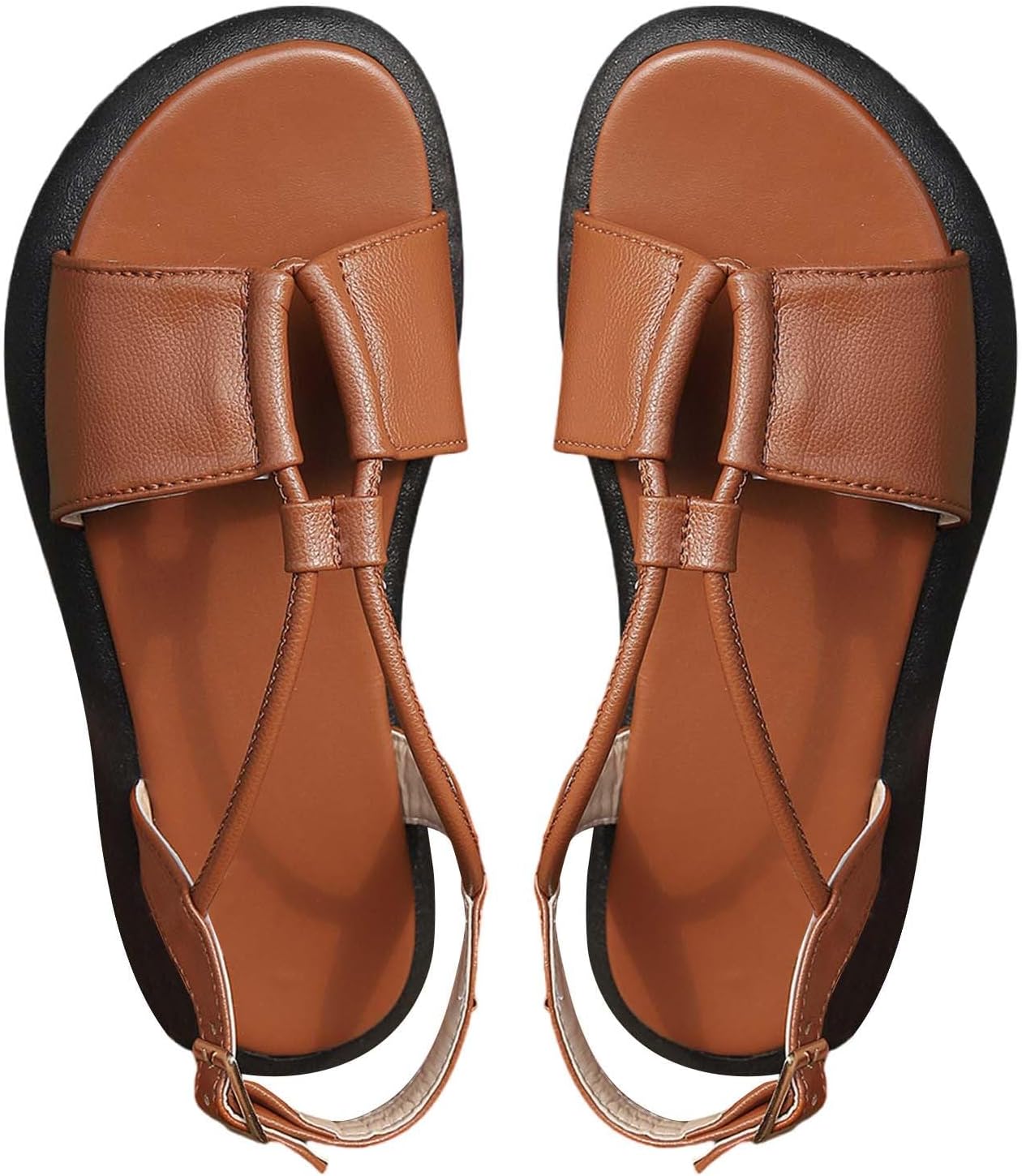 Ladies Sandals Comfort with Low Arch Support Rubber Cloud Slide Sandals Easy to Clean for Women Beach Essentials Vacation