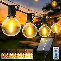 FGRYB Catena Luminosa Esterno Giardino Solare - Luci da Esterne 15M/50FT Solari Dimmerabile