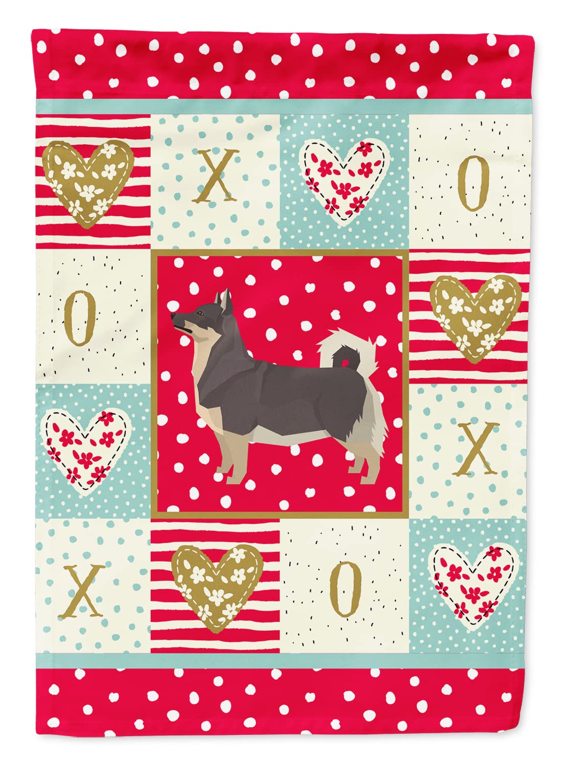 Drapeau Swedish Vallhund Caroline's Treasures pavillon de jardin multicolore pour extérieur