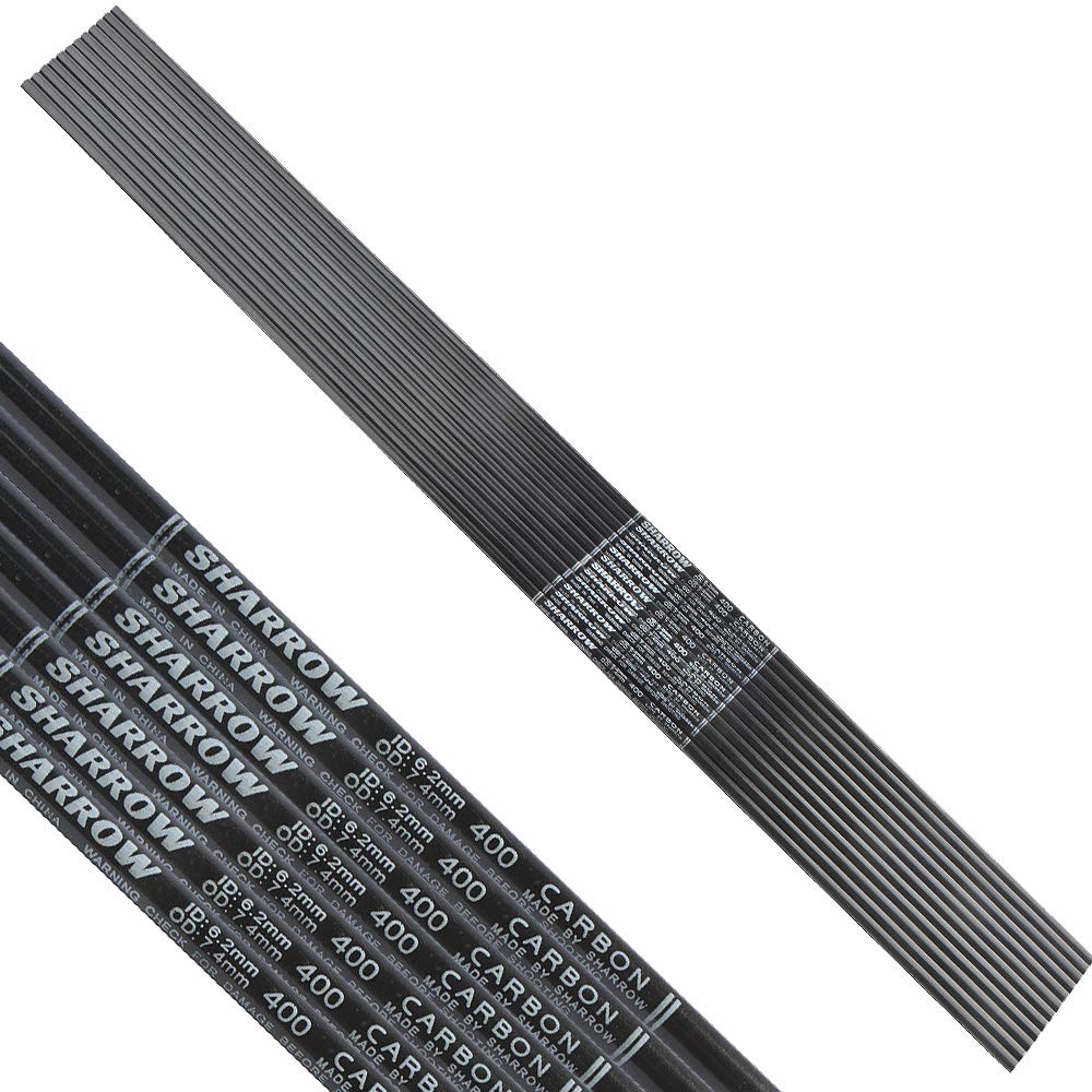 MILAEM 30 Pouces tir à l'arc en Fibre de Carbone flèche Arbre Colonne vertébrale 450 Chasse flèche Tubes pour Bricolage flèches composé Arc recourbé Arc Long (12pcs