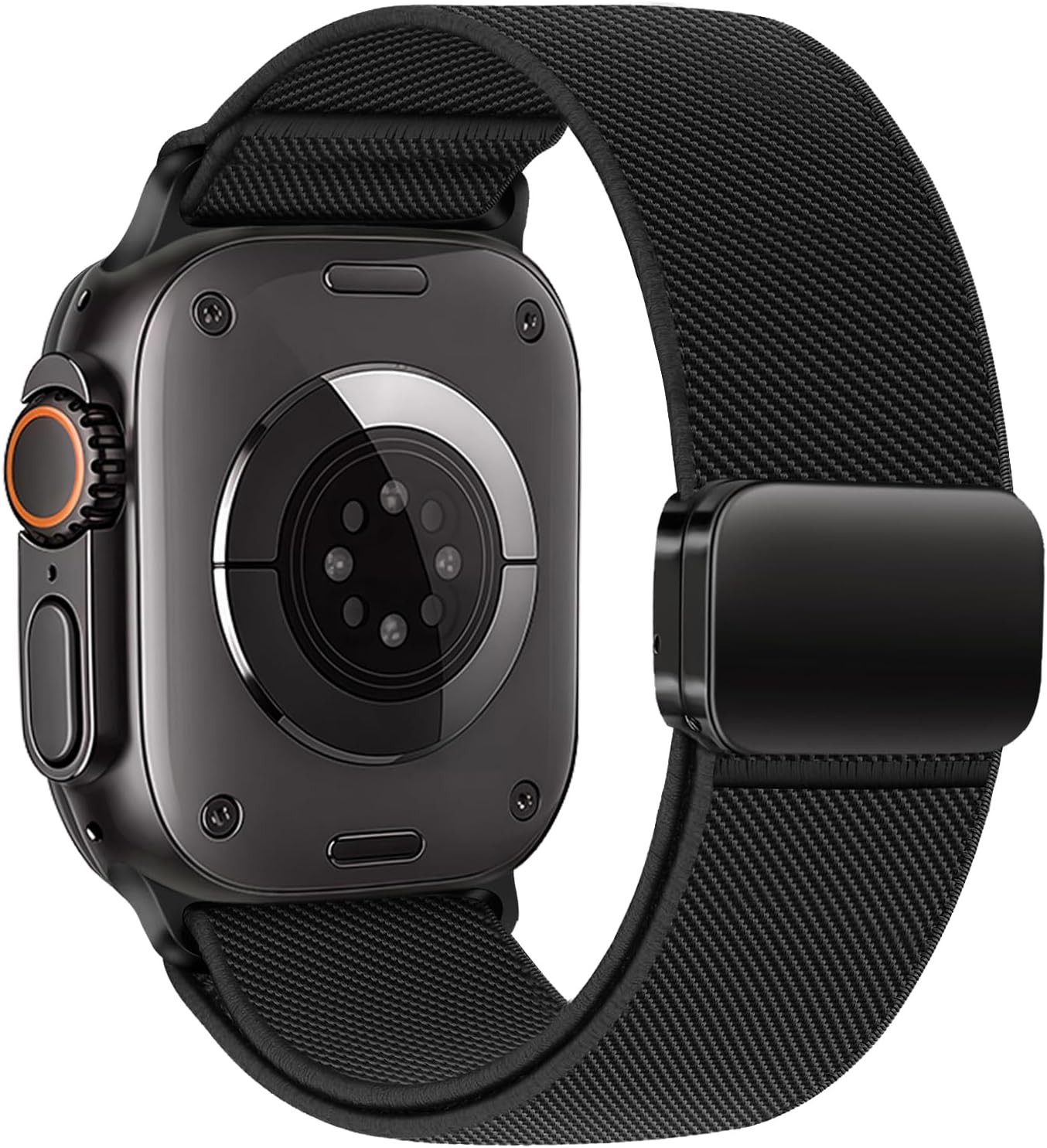 Magnetic Nylon Bands for Apple Watch Ultra 2/3 Band for Men 49mm 46mm 45mm 44mm 42mm iWatch Man,Stretchy Fabric Elastic Sport Strap Wristband for Apple Watch Series 11 10 9 8 7 6 5 4 3 SE Ultra 3/2/1