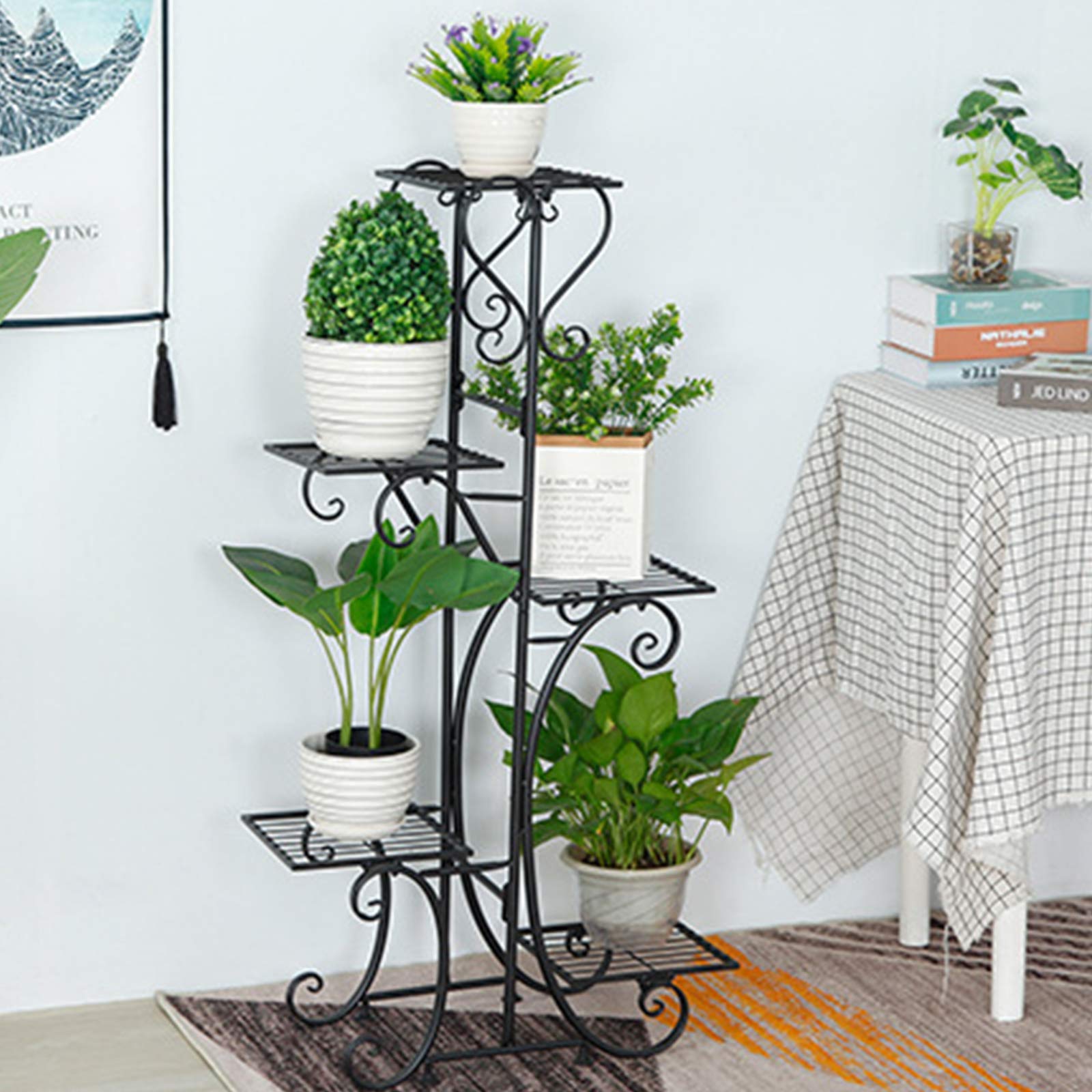 Amazon.com: 42inch Tall Metal Plant Stand Multi Tiered 5 Tier