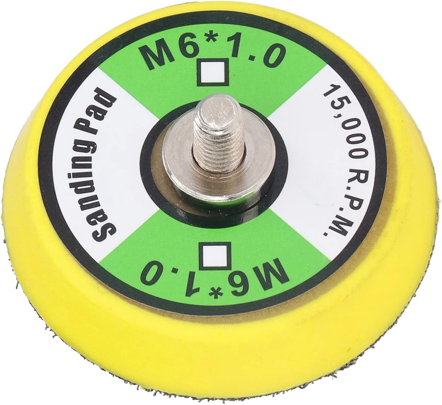 Hook And Loop Backing Pad: 2" Air Sander Backing Pad Plate for Sanding Polishing Buffing M6x1 Thread 15000RPM