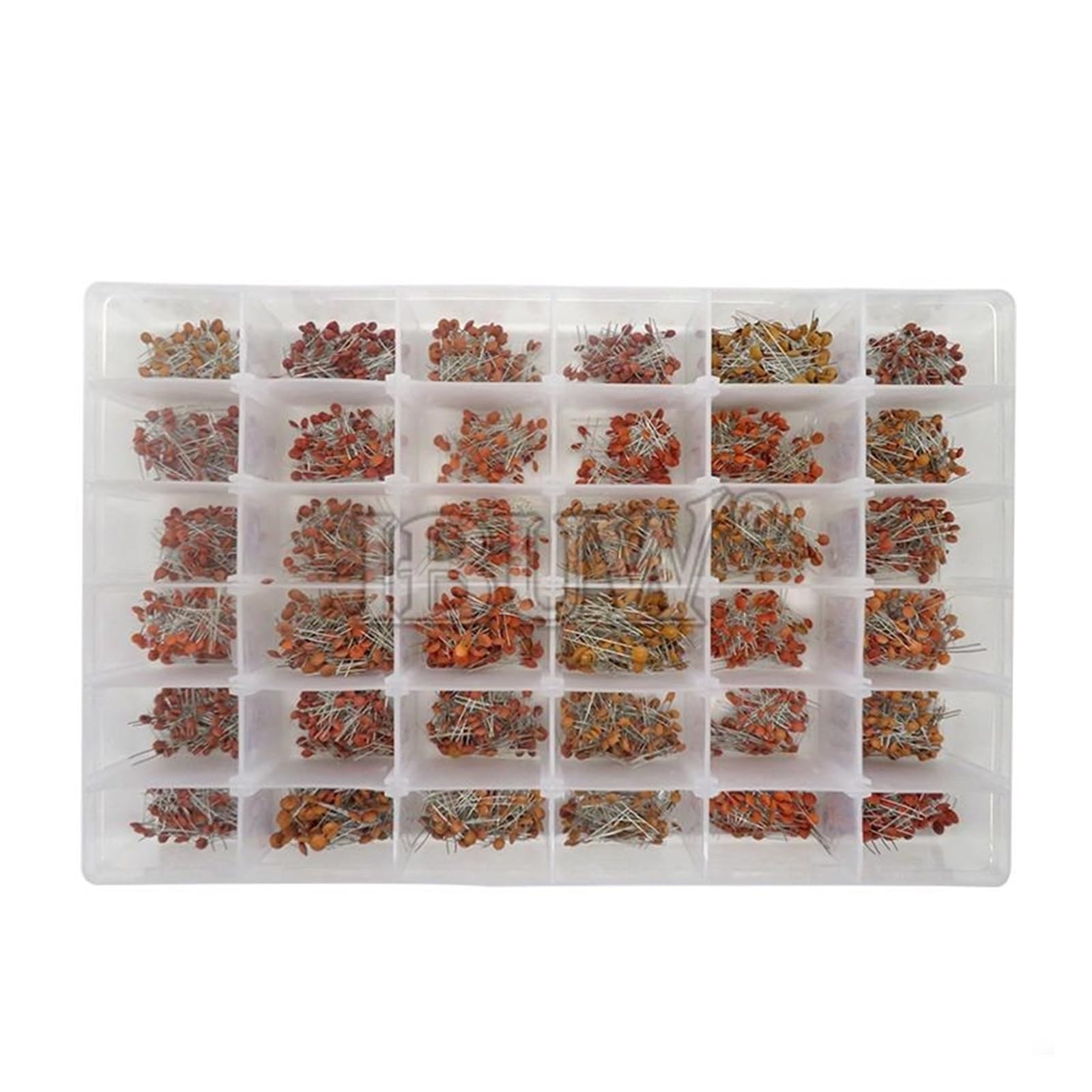 AARTERZZA 3600PCS/lot 1PF-100nF Ceramic Capacitor Assortment Kit 10PF 22PF 33PF 47PF 100PF 330PF 470PF 1NF 10NF 47NF 50V Capacitors Set