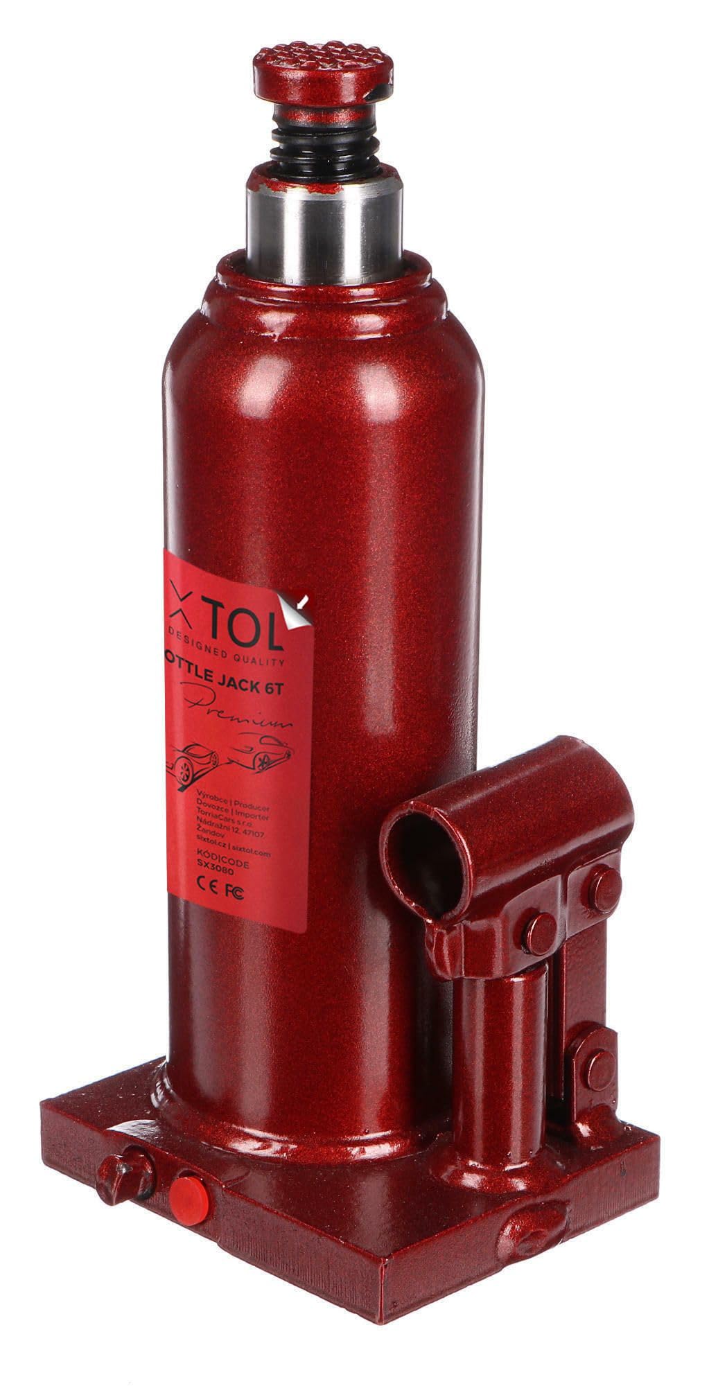 Gato hidráulico tipo botella 6T SX Premium 21,5–43,5 cm construcción soldada