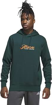 adidas Men's Country Club Graphic Hoodie, Aurora Ivy, X-Small at