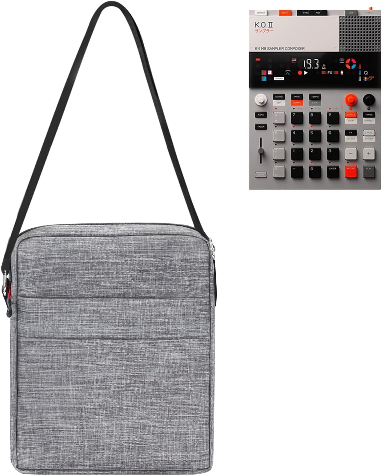 WEIGUZC Teenage Engineering K.O. II Soft Bag - Waterproof & Splashproof Protective Pouch for EP-133 K.O II Sampler, Synthesizer, and Drum Machine