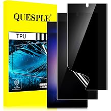 2 Pack Privacy Screen Protector for Samsung Galaxy S23 Ultra [Not Glass], [Ultra-Thin][ Ultrasonic Fingerprint Support] Anti-Spy TPU Flexible Film Screen Protector