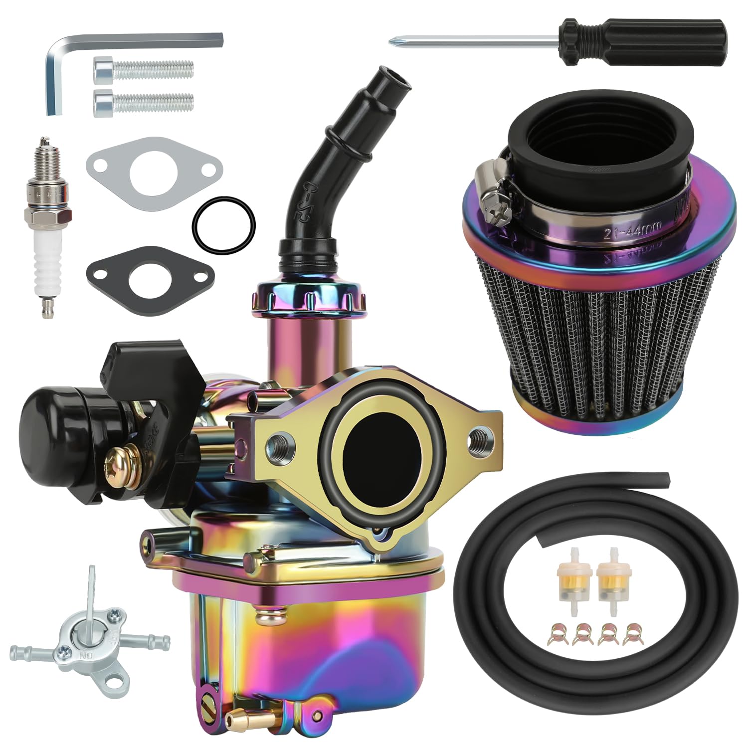 CHII⭐︎ Amazon.com: YOXUFA PZ19 Carburetor 19mm 110cc Carburetor for
