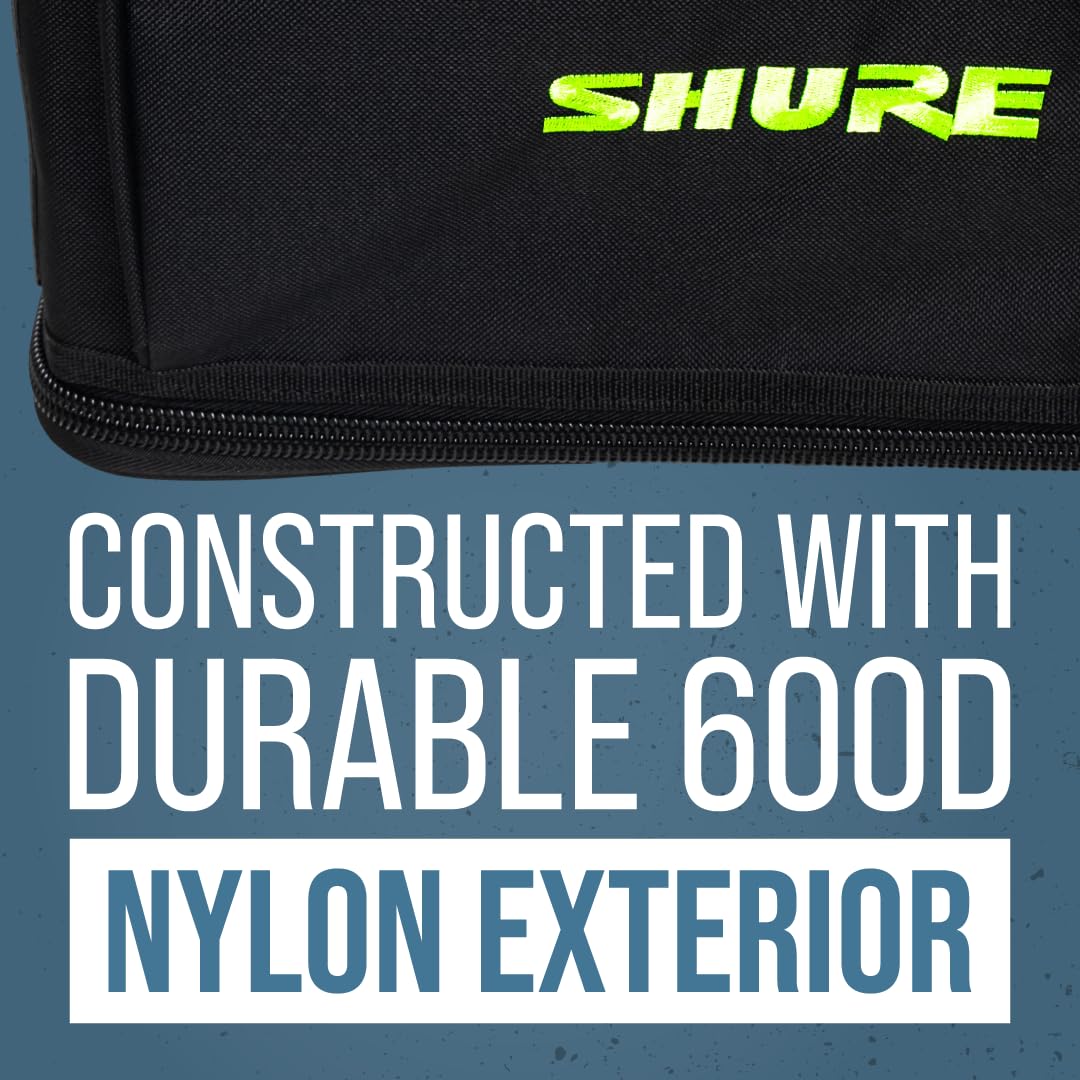 Gator Shure by, Borsa imbottita per sistema wireless per un singolo sistema microfonico wireless; (SH-WSYS-BAG)