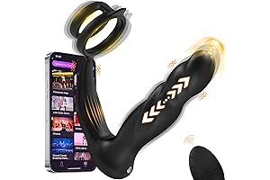 Prostate Massager | Thrusting Anal Toy with Dual Adjustable Cock Ring