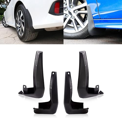 Miniatura 1 de Xotic Tech - Juego completo de 4 protectores contra salpicaduras para guardabarros delanteros y traseros, con accesorios de hardware, compatible con