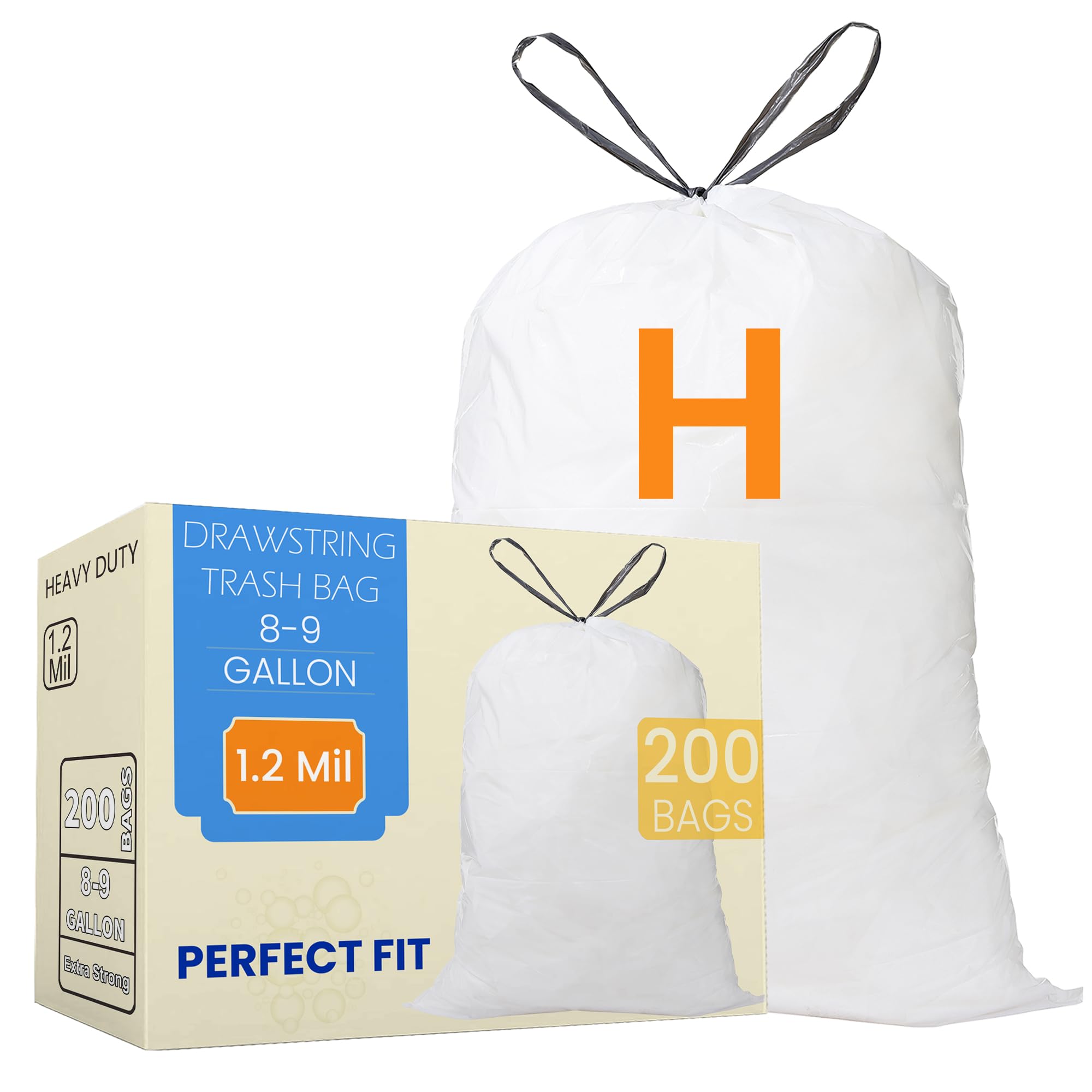 Code H 200 Count Trash Bags Compatible with simplehuman Code H