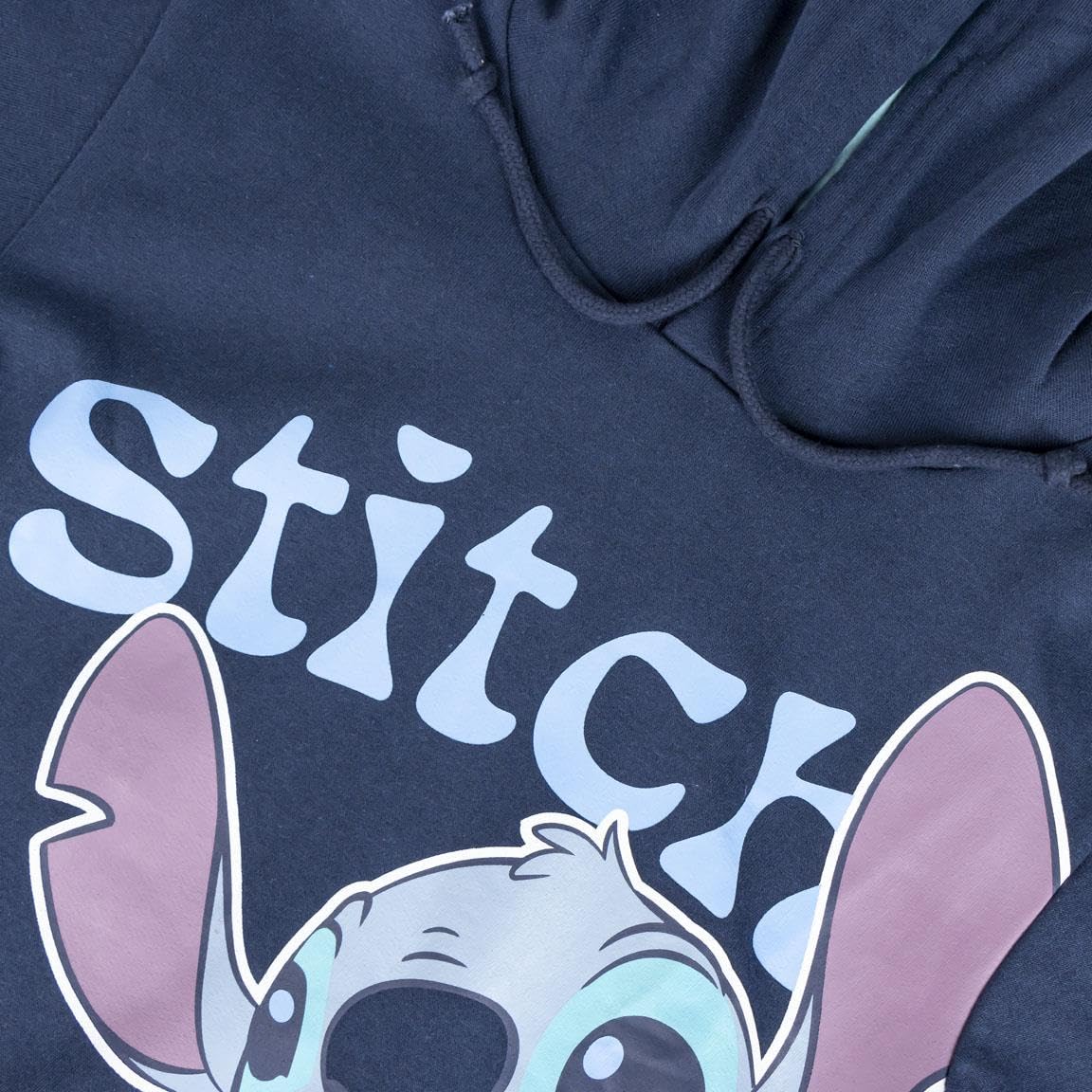 Disney Pull à capuche Lilo et Stitch pour enfants et adolescents - Pull cool - Bleu foncé ou rose - Chaud et douillet - Tailles 128-164 cm