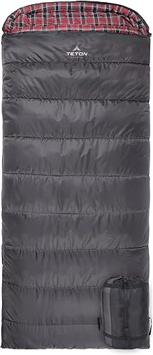 TETON Sports Celsius XL Saco de dormir ideal para acampada familiar saco de compresión gratuito