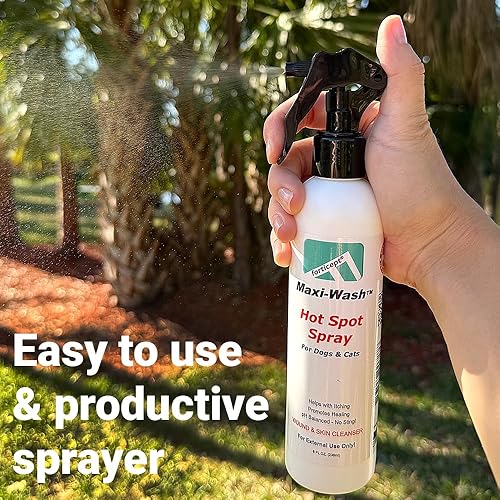 Forticept Clear Butter Dog Hot Spot Treatment Hydro Gel, Heals Dog Wound, Helps with Skin Yeast Infections, Ringworm, Insects Bites, Cuts, Rashes, Skin Allergy, 4 Ounces(8 Fl Oz (Pack of 1))