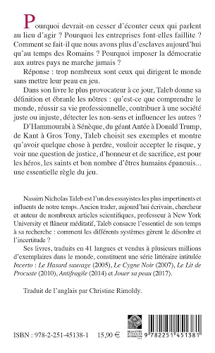 Couverture de Jouer sa peau