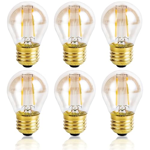 Vintage Amber Light Bulbs 25 watt Equivalent Dimmable E26 LED