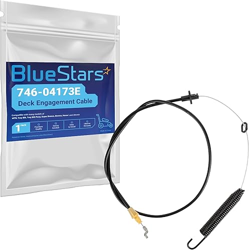 BlueStars 946-04173E 746-04173E - Cable de compromiso para cubierta, compatible con MTD Troy Bilt 746-04173 746-04173B 746-04173A 746-04173C