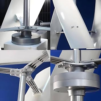 10000W12000W Garden Vertical Wind Turbine Generator Kit, Three-Phase AC Vertical Wind 12V/24V 48V 220V Wind Turbine with MPPT Controller for Home Industrial Energy Equipment 12000W-12V