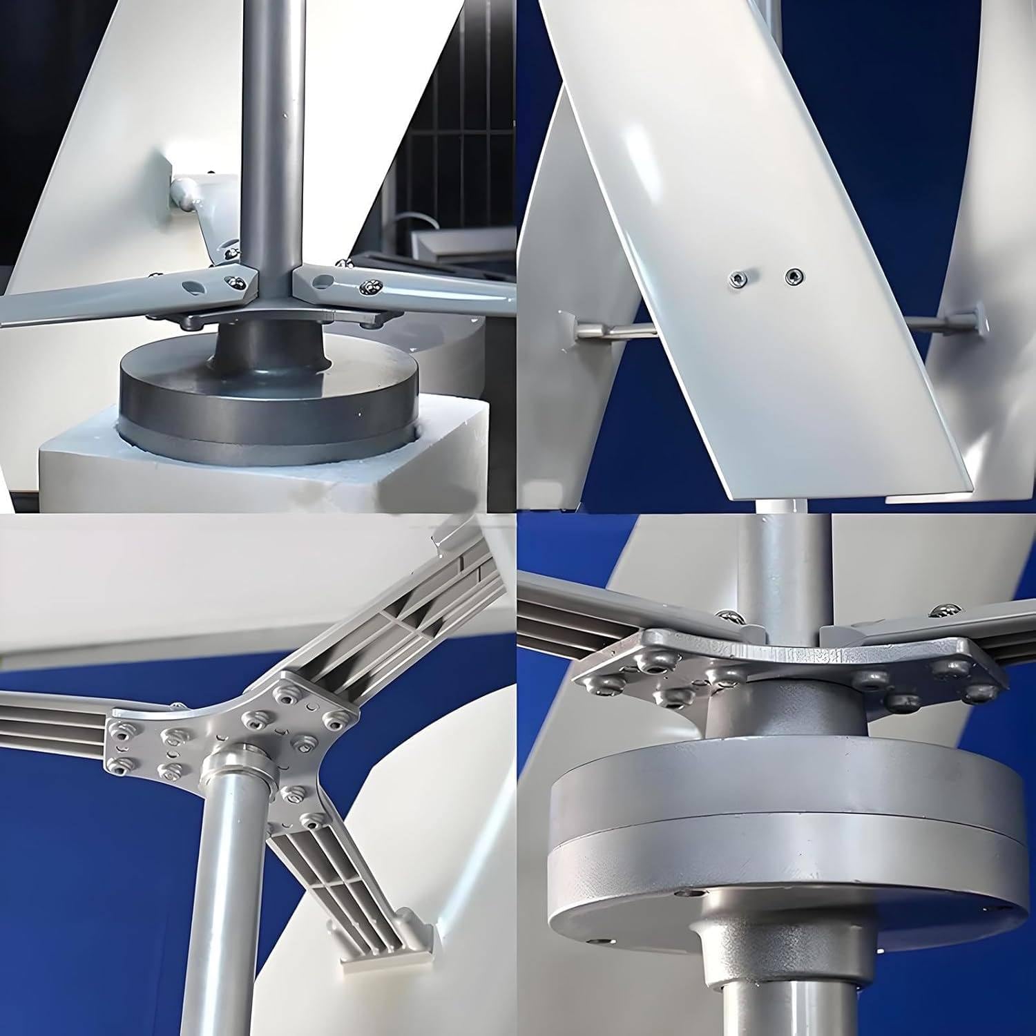 Kit générateur éolien Vertical de Jardin 10000 W/12000 W, éolienne triphasée 12 V/24 V/48 V/220 V avec contrôleur MPPT pour Applications domestiques et industrielles 10000W-220V