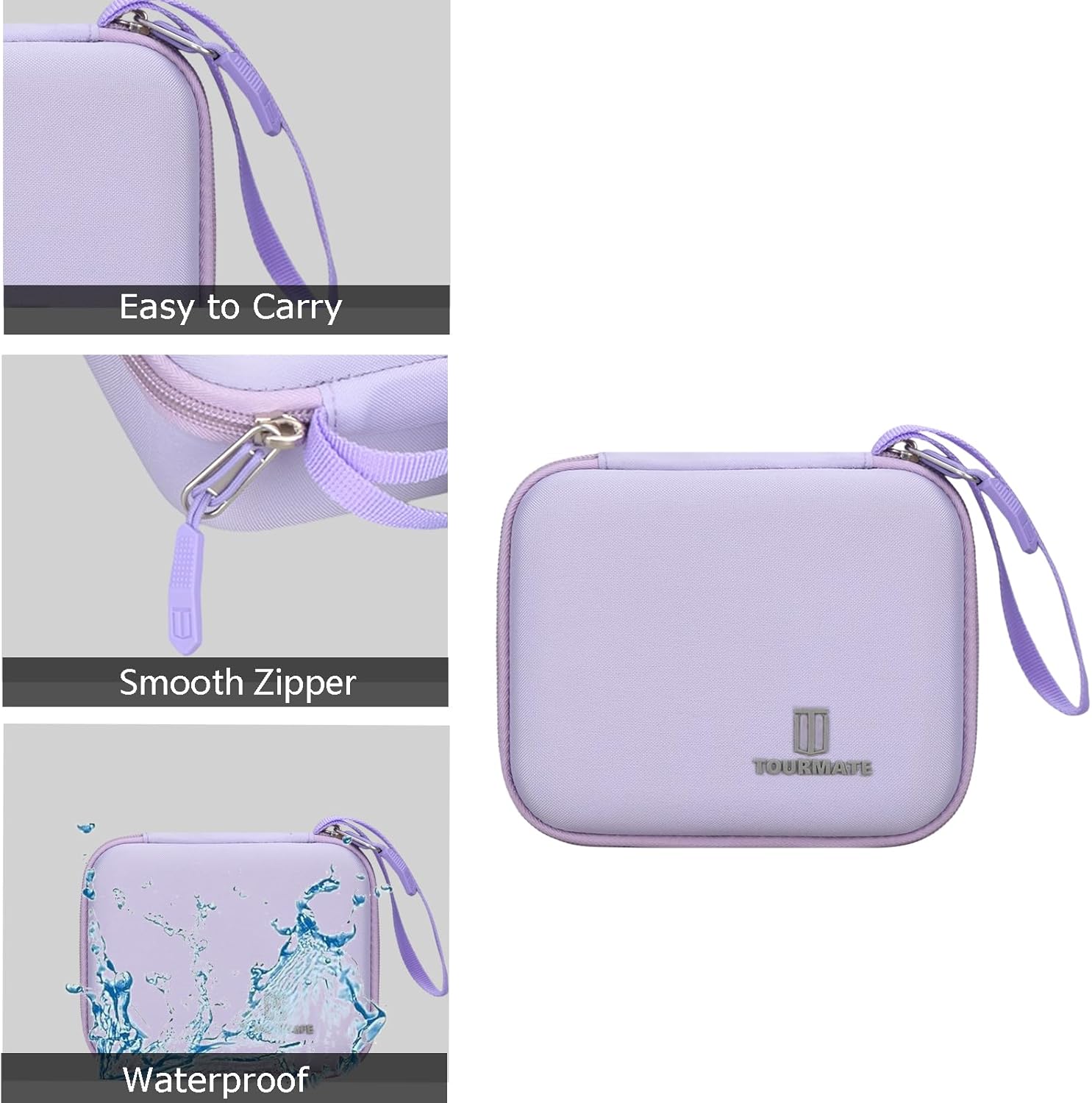 Hard Storage Case for MANSPOT Groin Hair Trimmer,Travel Box for Electric Ball Trimmer Pubic Trimmer Shaver(Case Only) (Purple) - Image 6