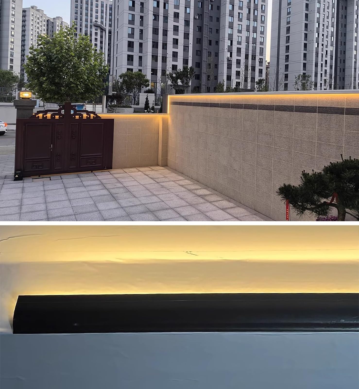 Profili per Strisce LED Binario LED Nero per Illuminazione a Soffitto, Canale LED da 1, 2, 4, 4,5, 6, 8, 9 m per Strisce LED, Profilo in Alluminio per Illuminazione a Parete(17.5ft)