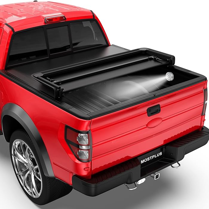 Buy MOSTPLUS TriFold Soft Truck Bed Tonneau Cover On Top Compatible with 20152022 Ford F150 F