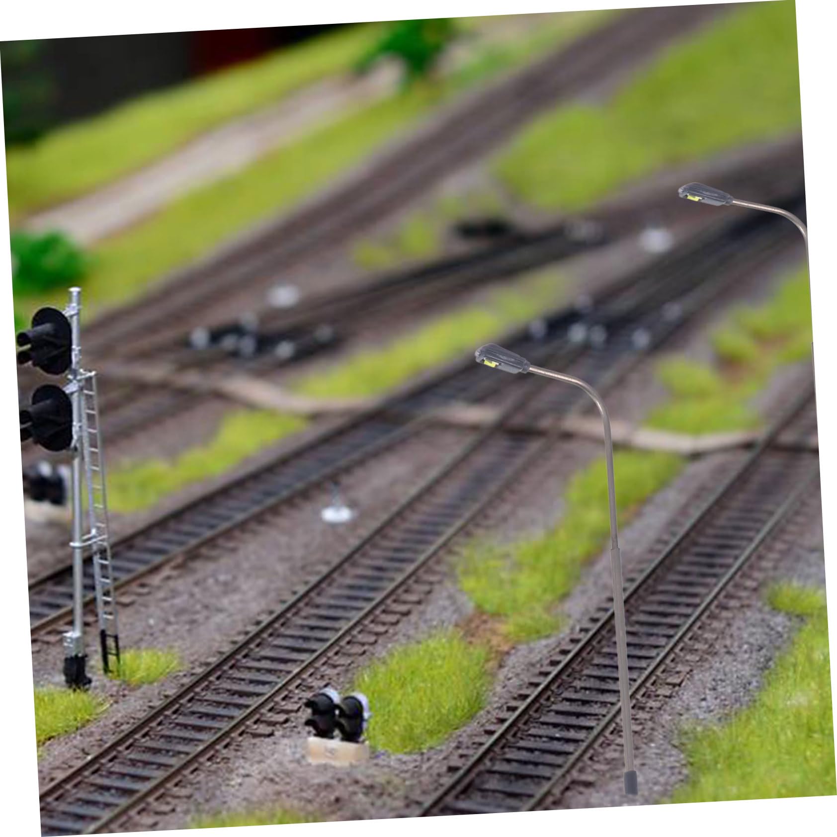 50 Pz Lampada da tavolo Sabbia stazione ferroviaria lampadario lampada treno ferroviario faro leggero lampione in scala accessori per tavoli in sabbia