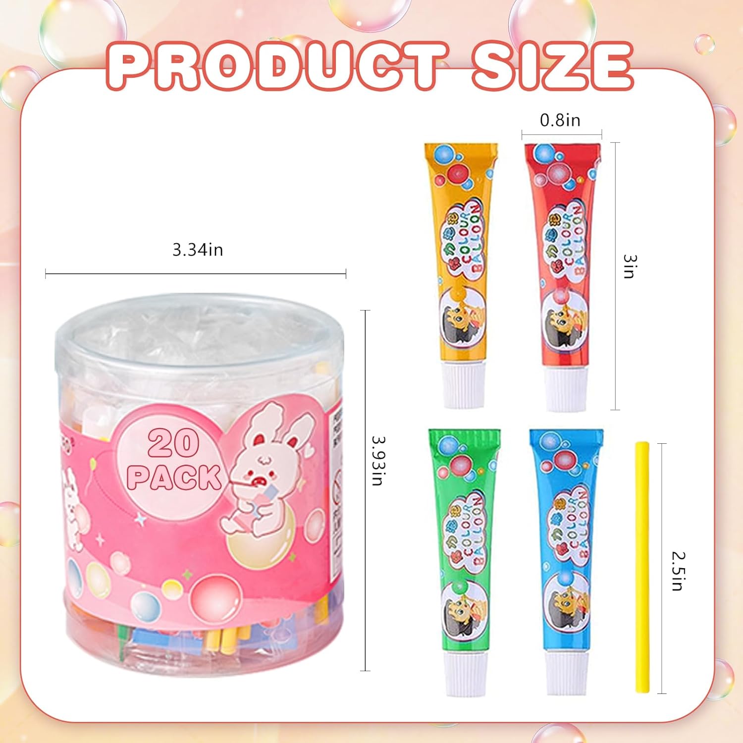 40Pcs Blow Plastic Bubbles Plastic Bubbles Toys Large Bubble Balloons for Schools Party Birthday Gift