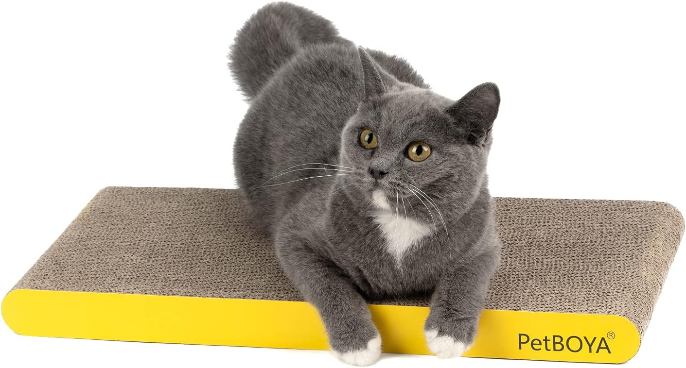 Large Cat Scratch Pad,1 PCS Cat Scratching Pad Textured Surface is Durable and Recyclable, Double Side Cat Scratcher Cardboard