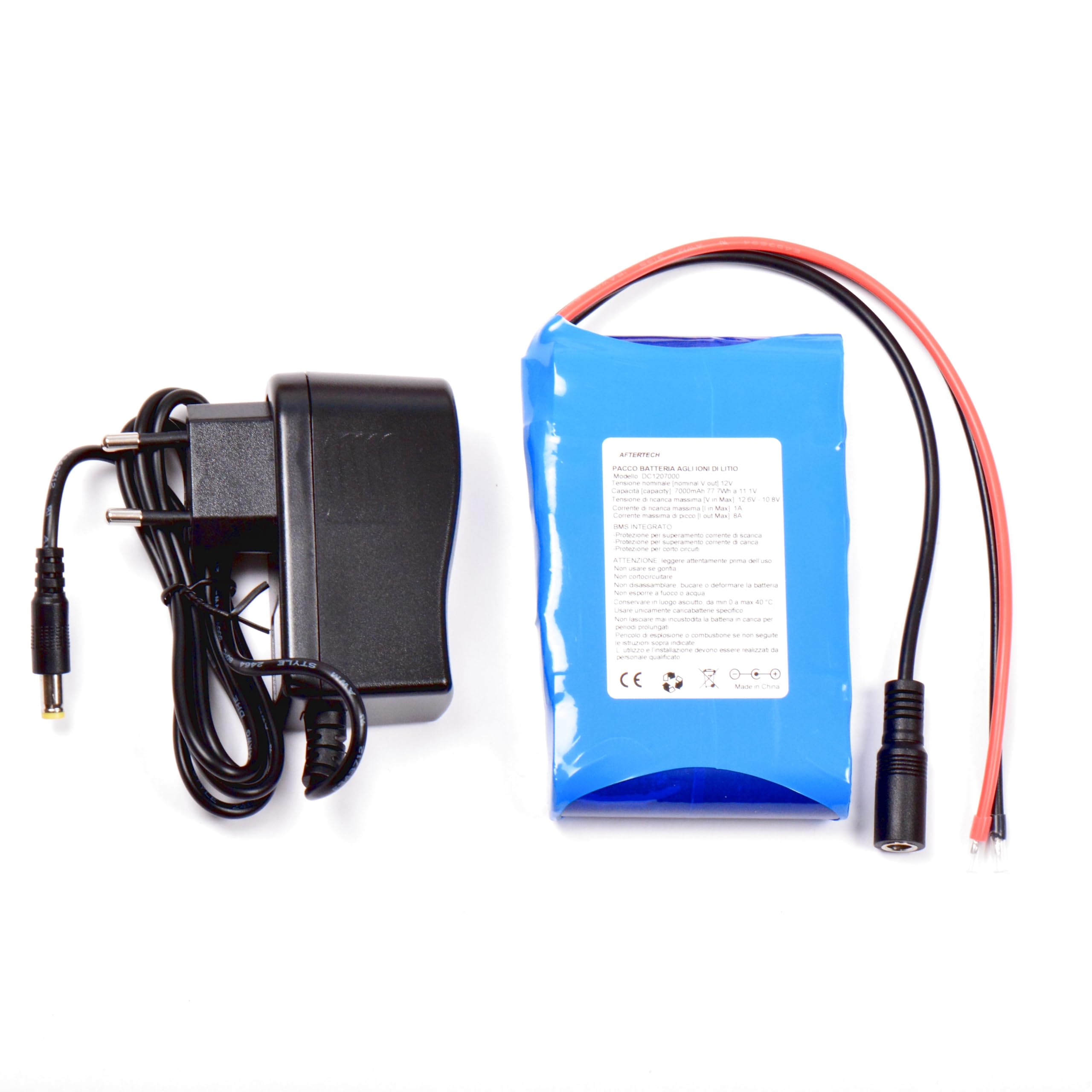 AFTERTECH Akumulator 12V 7000mAh 7Ah akumulator litowy 111x73x19mm 3s2p 12,6v G4E2