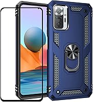 Vista 52 de Funda para Xiaomi redmi Note 10 Pro con protector de pantalla, ajuste delgado, protección militar, a prueba de golpes, funda trasera para Redmi Note
