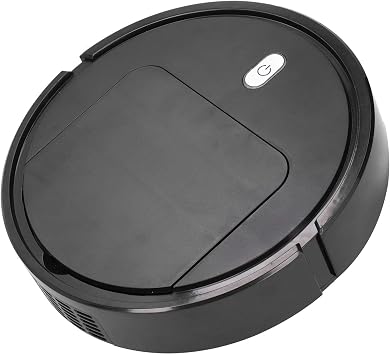 Smart Robot Vacuum Cleaner with Height Measurement, Automatic Steering and Anti Falling for Household Floor Robot, Easily Handling Large Particles, Brushless Motor with Black
