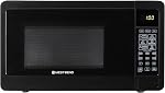 Four à micro-ondes West Bend 700 Watts compact avec 6 réglages de cuisson préréglés, décongélation rapide, panneau de contrôle électronique et plateau tournant en verre, 0,7 pi³, Noir